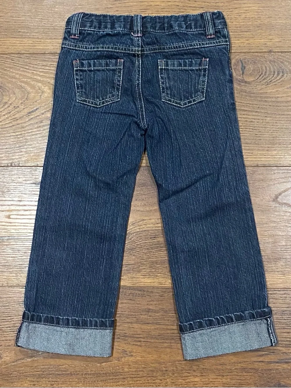 Gymboree Girls ‘Smart and Sweet’ Embroidered Cuff Jeans Size 3T